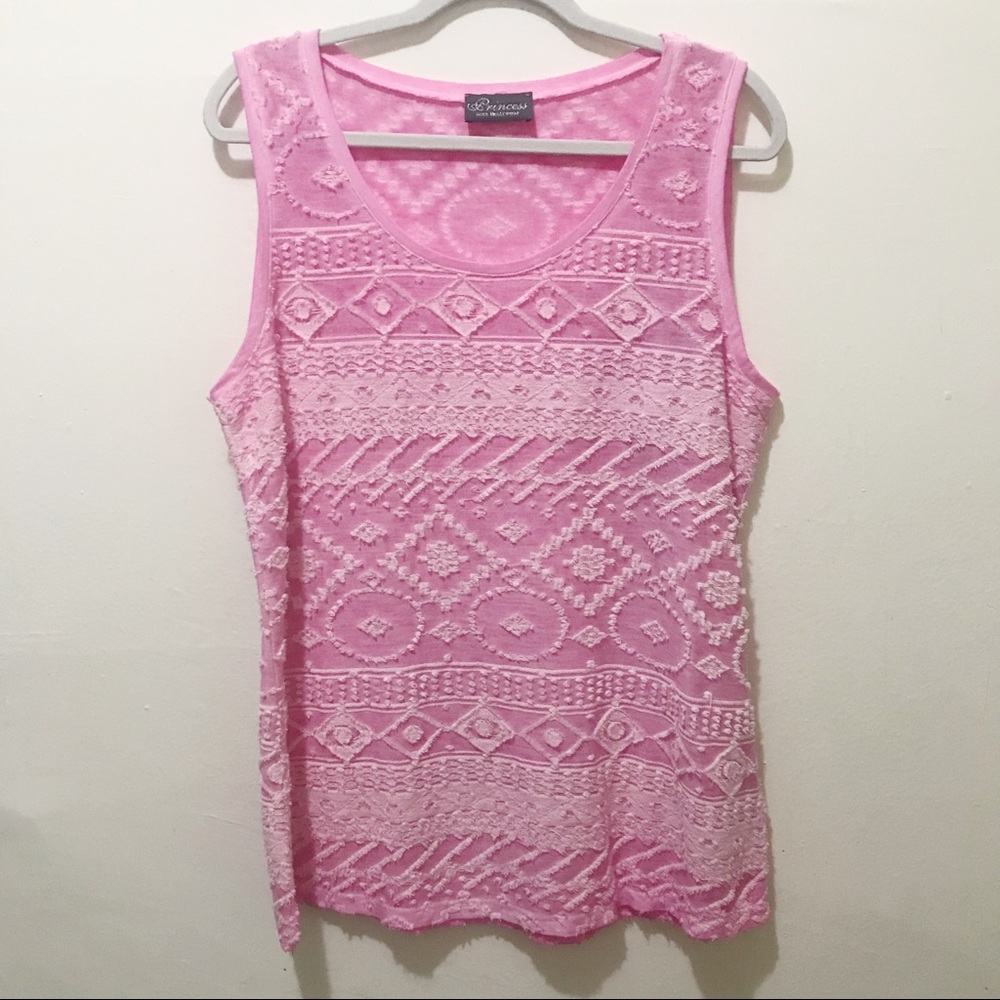 NWT Princess Pink Lemonade Unique Sleeveless top